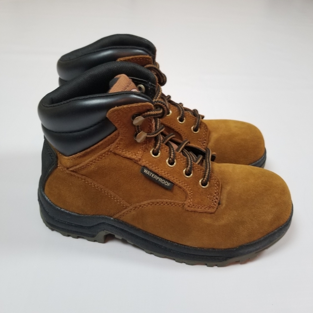 Brahma Suede Leather Waterproof Boots Size 6